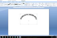 Cara Membuat Tulisan Melengkung di Word