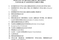 Teks Susunan Upacara Teks Susunan Upacara