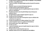 Susunan Petugas Upacara Bendera