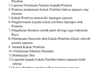 Susunan Upacara Pembukaan Pramuka