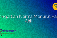 Pengertian Norma Menurut Para Ahli