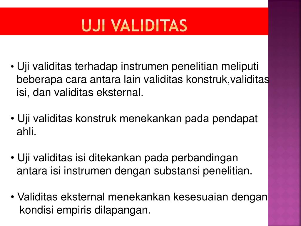 Uji Validitas Menurut Para Ahli