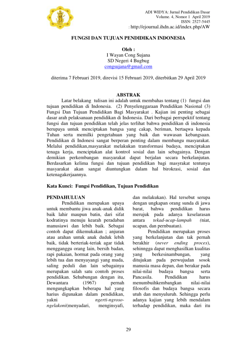 Teori Pendidikan Menurut Para Ahli