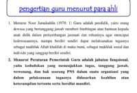 Pengertian Peran Guru Menurut Para Ahli